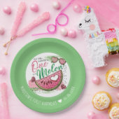 Een op maat gemaakte meloen-dag papieren bordje (Feest)