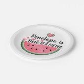 Een op maat gemaakte meloen-dag papieren bordje (Gekanteld)