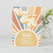 Eén op zondag zonneschijn voor de zon kaart (Staand voorkant)