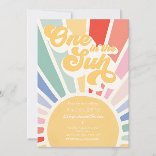 Eén op zonneschijn, één op de zondag, gedempte reg kaart (Voorkant)