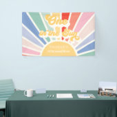 Eén op zonneschijn, één op de zondag, gedempte reg spandoek (Beurs)