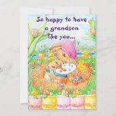 Een opa-paaskaart feestdagenkaart (Voorkant)