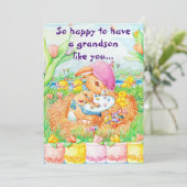 Een opa-paaskaart feestdagenkaart (Staand voorkant)