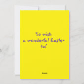 Een opa-paaskaart feestdagenkaart (Achterkant)