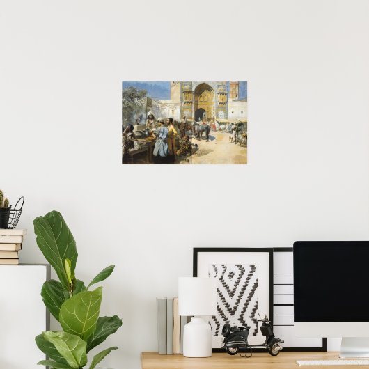 Een Open Air Restaurant, Lahore Poster (Thuiskantoor)