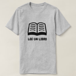 een open boek en een Spaanse tekst: Lee un libro T-shirt