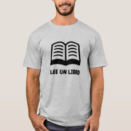 een open boek en een Spaanse tekst: Lee un libro T-shirt