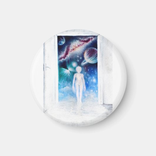 Een open deur naar het universum plein magneet (Voorkant)