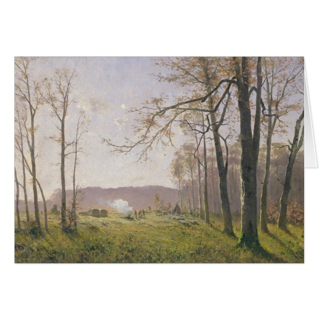 Een open plek in een herfstbos, 1890 (Voorkant Horizontaal)