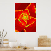 Een open Roos Poster (Keuken)