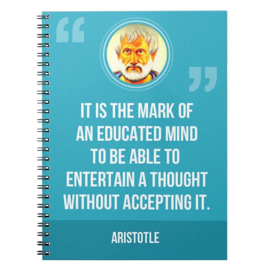 Een opgeleide Mind Quote Notitieboek (Voorkant)