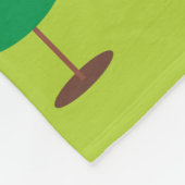 Een opgeleide struisvogel fleece deken (Hoek)