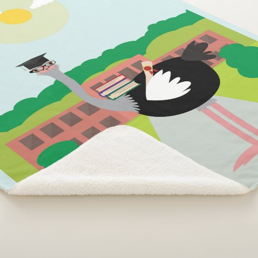 Een opgeleide struisvogel sherpa deken (3/4)