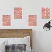 Een opgerold stuk inpakpapier met een feestelijk muurkunst sets (Slaapkamer)
