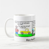 Een ophaalwagen besturen koffiemok (Links)