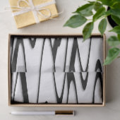 Een ophisticated Bold Modern Abstract Tissuepapier (Geschenk)