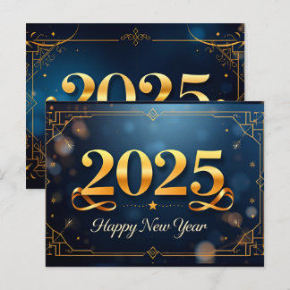 Een ophisticeerde nieuwjaarsviering briefkaart