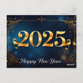 Een ophisticeerde nieuwjaarsviering briefkaart (Achterkant)