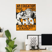 Een opleiding voor u ~ Doe mee met de tanks Poster (Thuiskantoor)