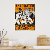 Een opleiding voor u ~ Doe mee met de tanks Poster (Keuken)