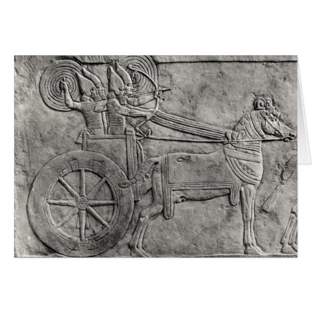 Een opluchting waarin het Assyrische leger in de s (Voorkant Horizontaal)