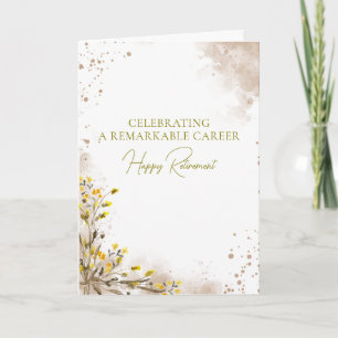 Een Opmerkelijke Carrière Vieren Elegante Pensione Kaart