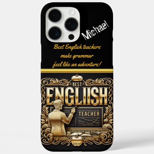 Een opmerkelijke leraar Engels eren Case-Mate iPhone Case (Achterkant)
