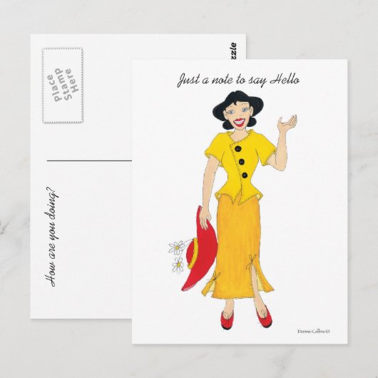 Een opmerking Hallo Briefkaart (Voorkant / Achterkant)