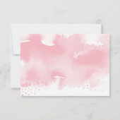 EEN OPMERKING OP GIFTS stijlvolle waterverf blush  Kaart (Achterkant)