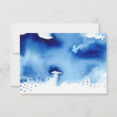 EEN OPMERKING OVER CADEAUS stijlvolle marineblauwe Kaart (Achterkant)