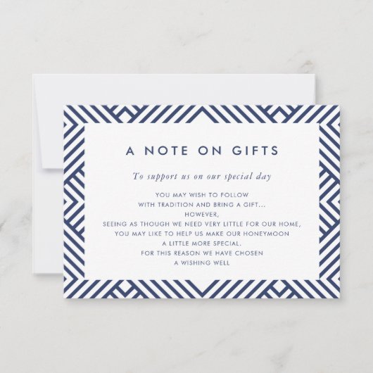 Een opmerking over geschenken eenvoudige moderne g kaart (Voorkant)