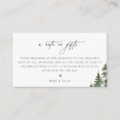 Een opmerking over geschenken Forest Wedding Informatiekaartje (Voorkant)
