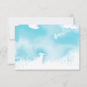 EEN OPMERKING OVER GIFTS stijlvolle aqua blue wate Kaart (Achterkant)