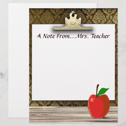 Een opmerking van Apple Stationery (Voorkant / Achterkant)