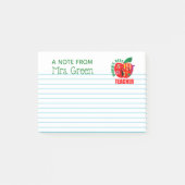 Een opmerking van beste leraar persoonlijke Apple Post-it® Notes (Voorkant)
