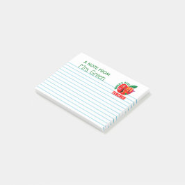 Een opmerking van beste leraar persoonlijke Apple Post-it® Notes