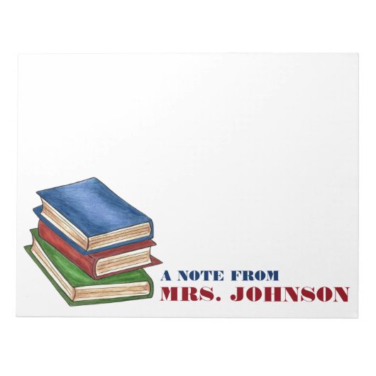 Een opmerking van de boeken van de speciale leerli notitieblok (Voorkant)