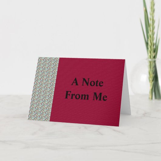 Een opmerking van de Kaart van mijn opmerking (Voorkant)