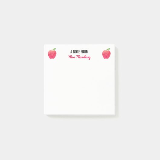 Een opmerking van de leerkracht-gepersonaliseerde post-it® notes (Voorkant)