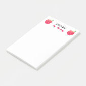 Een opmerking van de leraar, gepersonaliseerde rod post-it® notes (Schuin)