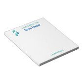 Een opmerking van de muziekdocent op maat van de m notitieblok (Schuin)