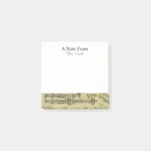 Een opmerking van de  muzikant op blad Music Note