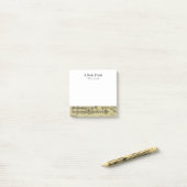 Een opmerking van de  muzikant op blad Music Note (Op bureau)