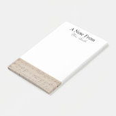 Een opmerking van de  muzikant op blad Music Note (Schuin)