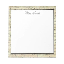 Een opmerking van de muzikant op blad Music Note Notitieblok