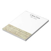 Een opmerking van de  muzikant op blad Music Note Notitieblok (Linkerzijde)