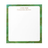 Een opmerking van een gepersonaliseerd Notitieblok (Voorkant)