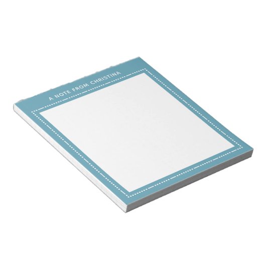 Een opmerking van het gepersonaliseerde Notitieblo Notitieblok (Schuin)