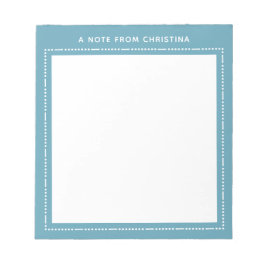 Een opmerking van het gepersonaliseerde Notitieblo Notitieblok