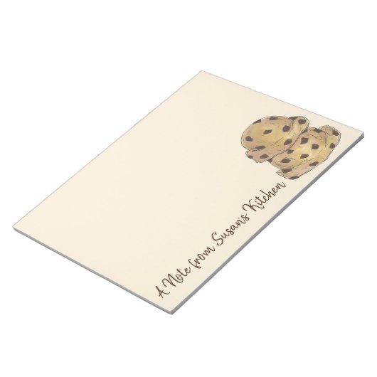 Een opmerking van... Kitchen Chocolate Chip Cookie Notitieblok (Schuin)